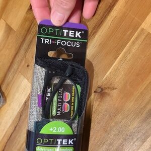 Optitek Tri-Focus Multi Focal readers +2.00 A8 NWT